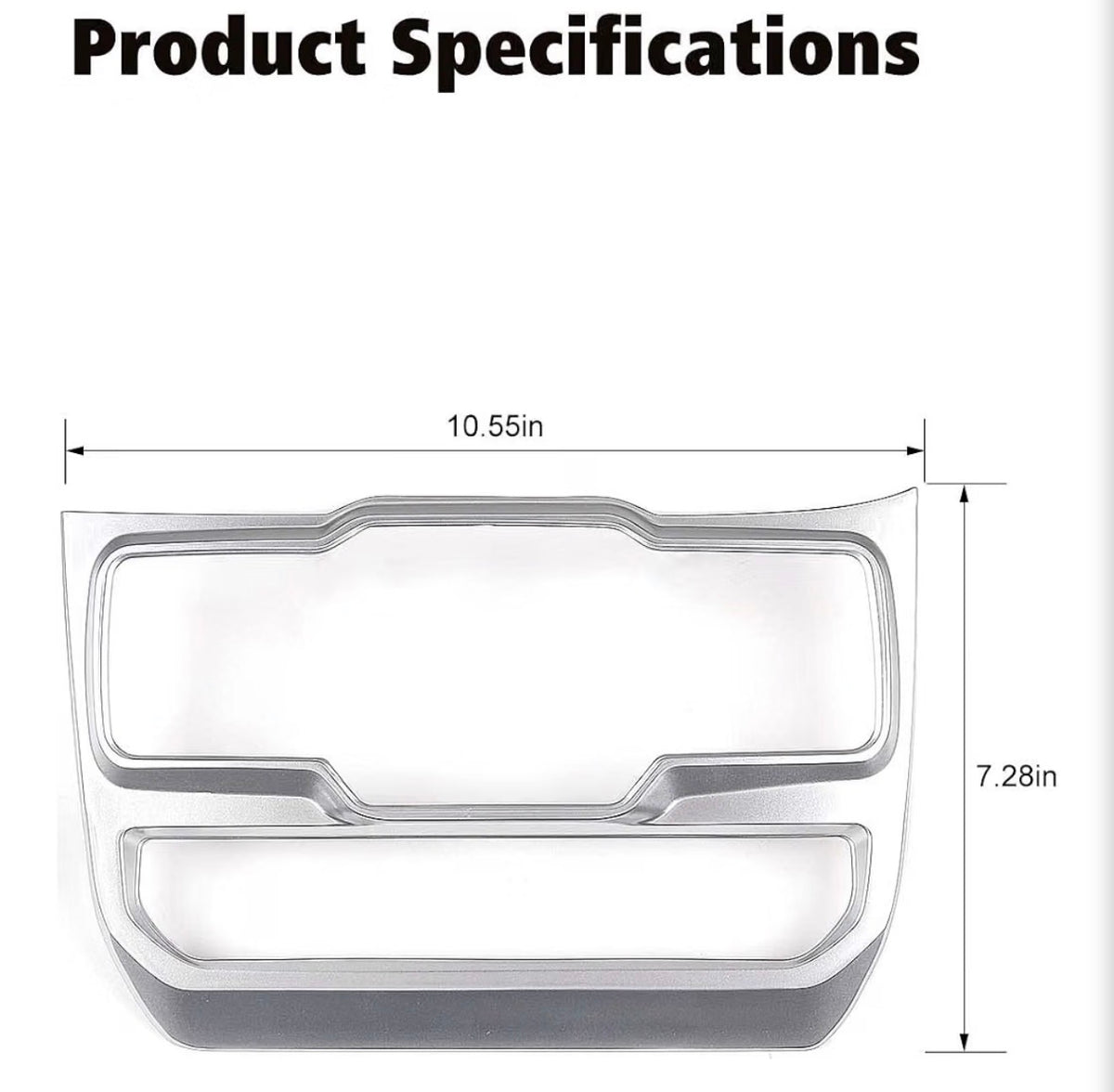 Control Panel Trim Cover Center Console Decoration Interior Accessories for Jeep Wrangler JL JLU & Gladiator JT 2018-2024, Silver