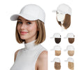 Wig Hat For Women Baseball Cap With Hair Extensions Synthetic Fake Hair 6" 150g #10P22T