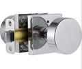 Polished Chrome Door Knobs Interior, Polished Chrome Privacy Door Knob with Lock, Heavy Duty Square Modern Door Handle for Bedroom Bathroom