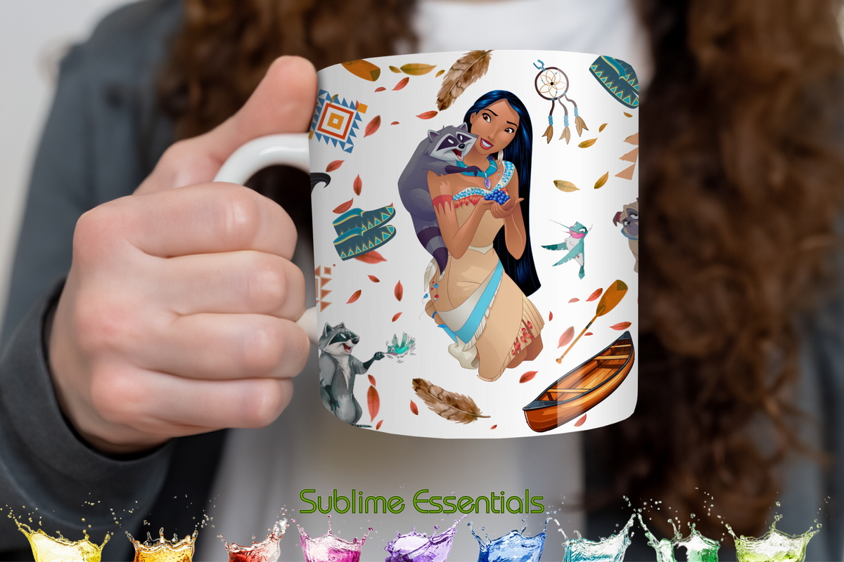 Pocahontas "Powhatan Woman" Digital Download - PNG & JPEG Format