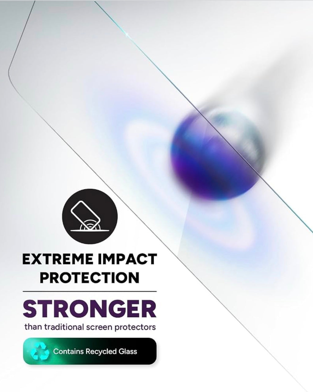 ZAGG Glass+ Screen Protector for iPhone 16 Pro Max – 3X Stronger Tempered Glass with Reinforced Edges, Scratch & Smudge Resistant, InvisibleShield, Easy Installation