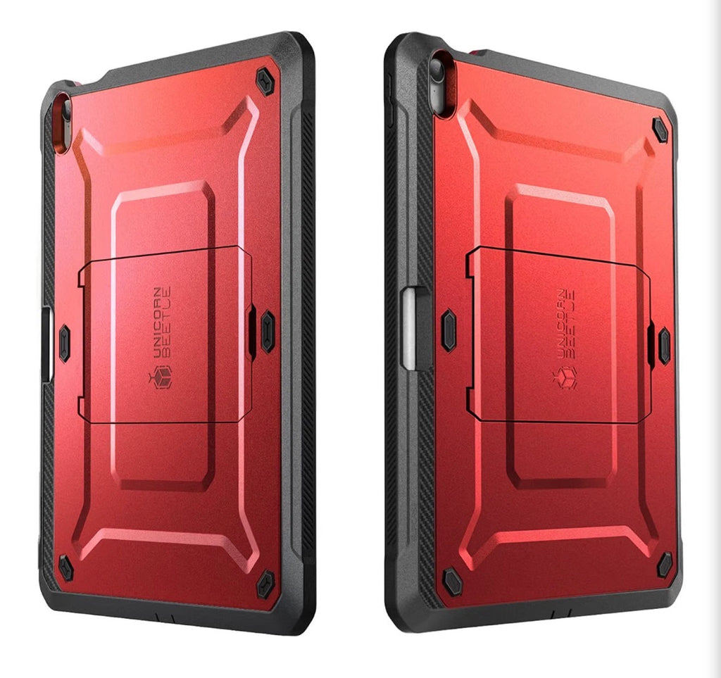 for iPad 11th Gen A16 11" 2025 Case with Screen Protector, Red, Built-in Stand & Pencil Holder, Military-Grade Protection, Protective Cover for iPad 10th Gen 10.9" 2022, Unicorn Beetle Pro