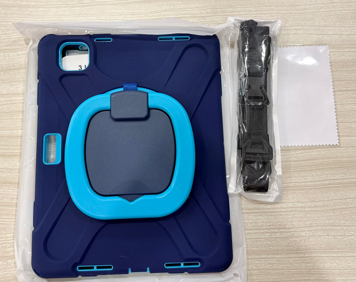 BATYUE Rugged Case for iPad Air 11 Inch M4/M3/M2 - Air 10.9"(4th-5th Gen)
Heavy-Duty, 360° Swivel & 180° Fold Durable Handle, Pencil Holder & Adjustable Strap, Kid-Proof for School, Work & Travel