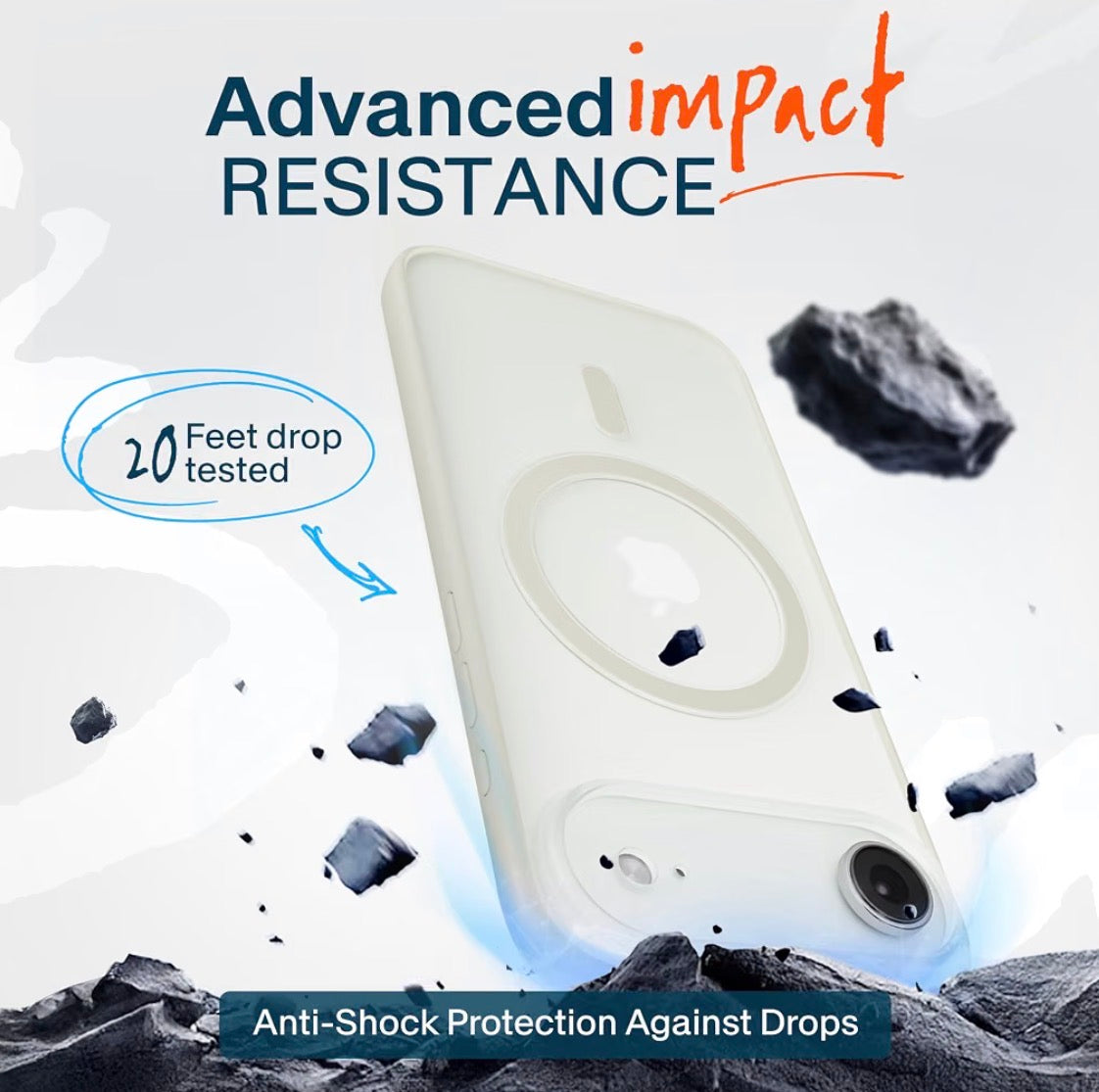for iPhone 17 Case, Compatible with MagSafe, Slim Hard Shell Clear Matte Phone Case, Anti-Yellowing & Anti-Fingerprint Frosted Finish, with Camera Control Button (Copy)