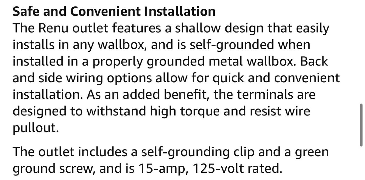Leviton Renu Tamper-Resistant Outlet, 15-Amp, 125VAC, RER15-CA, Matte Red Delicious