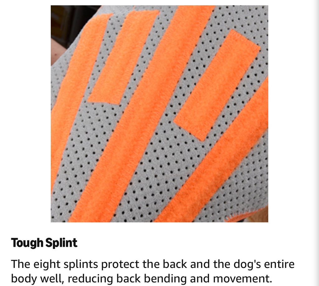 Dog Back Brace for Arthritis, Dog Hip Brace for IVDD, Frame Support Harness for Back，Keeps The Back Stable and Reduces Movements and Pain - Medium