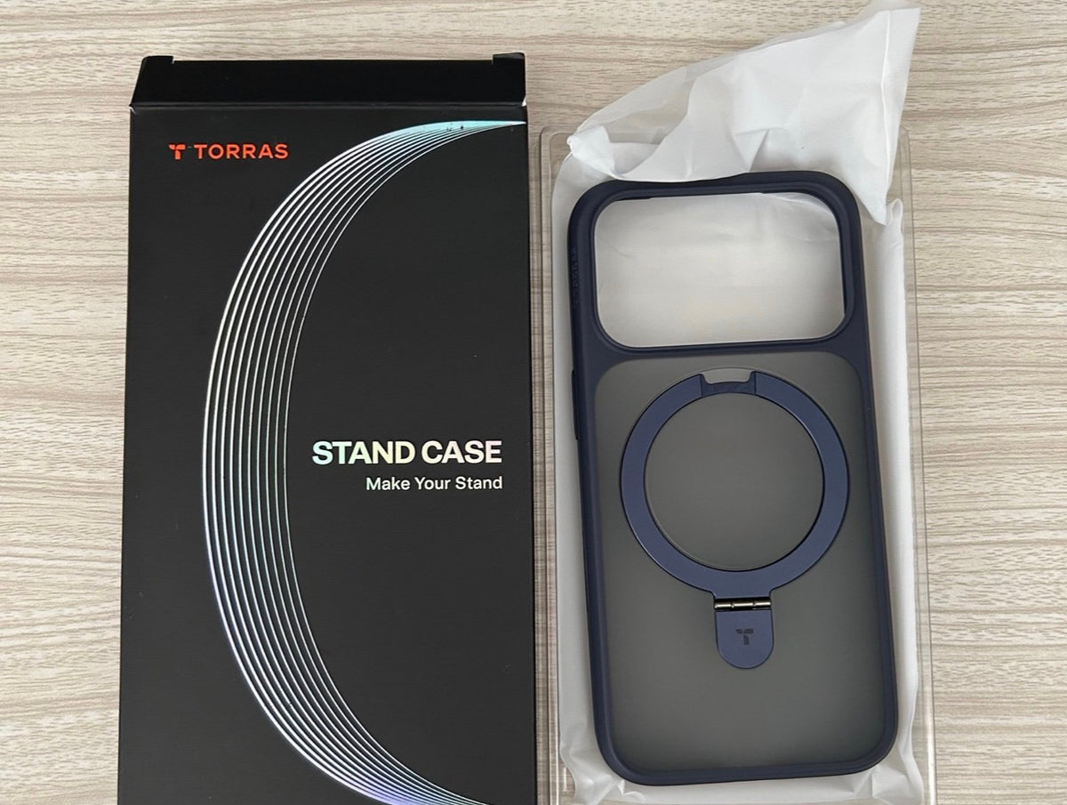 TORRAS Ostand for iPhone 17 Pro Case Magnetic, Fit for MagSafe, 4X Military Drop Protection, Camera Control, Slim Phone Case for iPhone 17 Pro with Kickstand, Translucent Matte Cover 6.3", Deep Blue