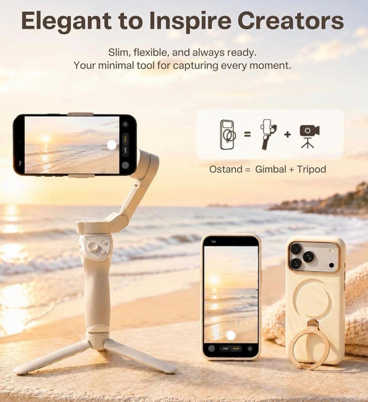 TORRAS for iPhone 17 Pro Case, Q3 Wind Silicone, 360 Stand, Cream Glow, Fit for MagSafe, 12FT Shockproof, 18N Magnet, Camera Control, Baby & Pets Safe Soft Elegant, Phone Case for iPhone 17 Pro 6.3”