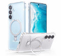 TORRAS - Slim for Samsung Galaxy S26+ Plus Case Clear with Magnetic Stand
Non-Yellowing, Fit for MagSafe, Frameless Design, Adjustable Kickstand Protective Case for Galaxy S26 Plus Case, clear