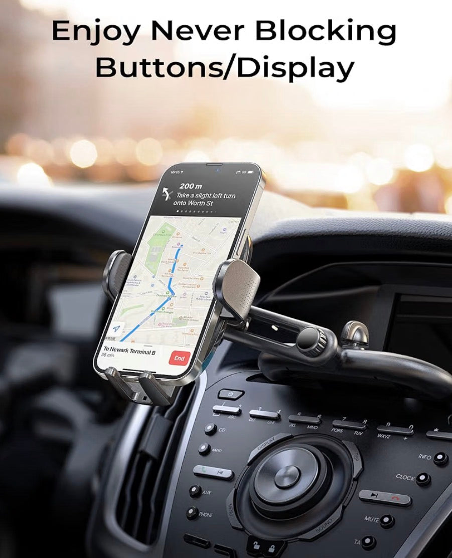 CD Phone Holder for Car Phone Holder Mount
Protect Car Interior Sturdy Car Phone Holder Mount Holds Your Phone Securely Even on Bumpy Road for iPhone or Samsung