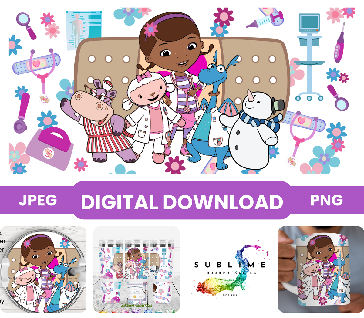 Doc McStuffins "MD Certified" Digital Download - PNG & JPEG Format (Copy)