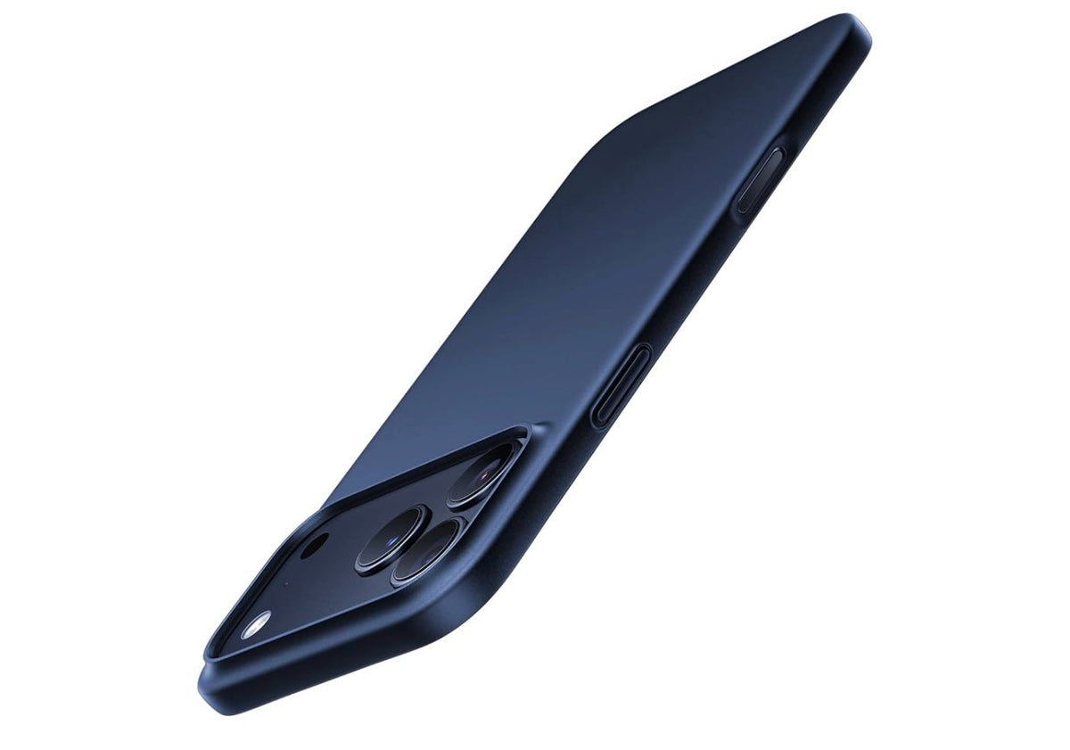 TORRAS Slim Fit for iPhone 17 Pro Case Thin 6.3" Velvety Matte Blue, Hard Bayer PC Material for iPhone 17 Pro Phone Case, OriginFit, Anti-scratch,Ultra Slim Lightweight Hard Cover