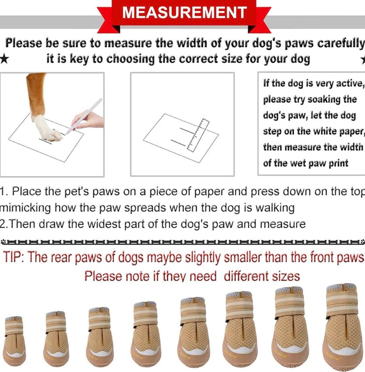 Dog Shoes for Large Medium Dog Boots & Paw Protectors for Hot Pavement
Summer Heat Protection, Mesh Breathable Nonslip Dog Booties for Hardwood Floors Indoor, Outside Walking Running Hiking Khaki