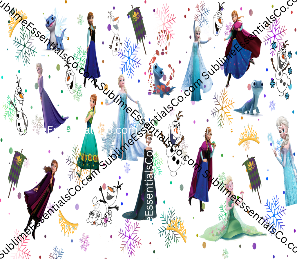 Frozen "Snowflakes Collage" Digital Download - PNG & JPEG Format