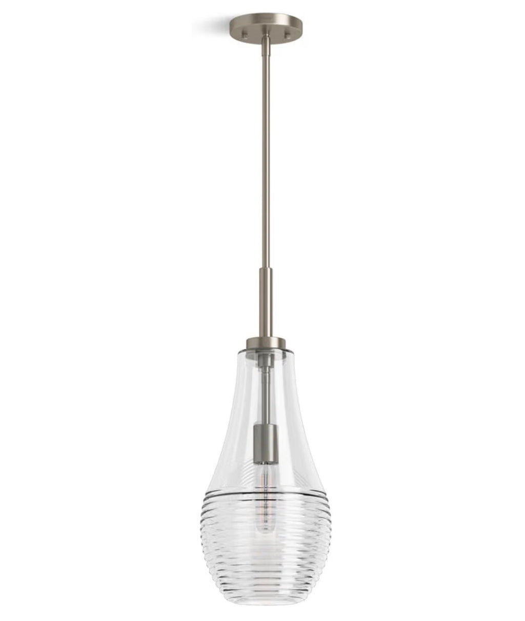 Kohler 42196-PE01-BNL Simplice™ Teardrop 8" Pendant, Brushed Nickel