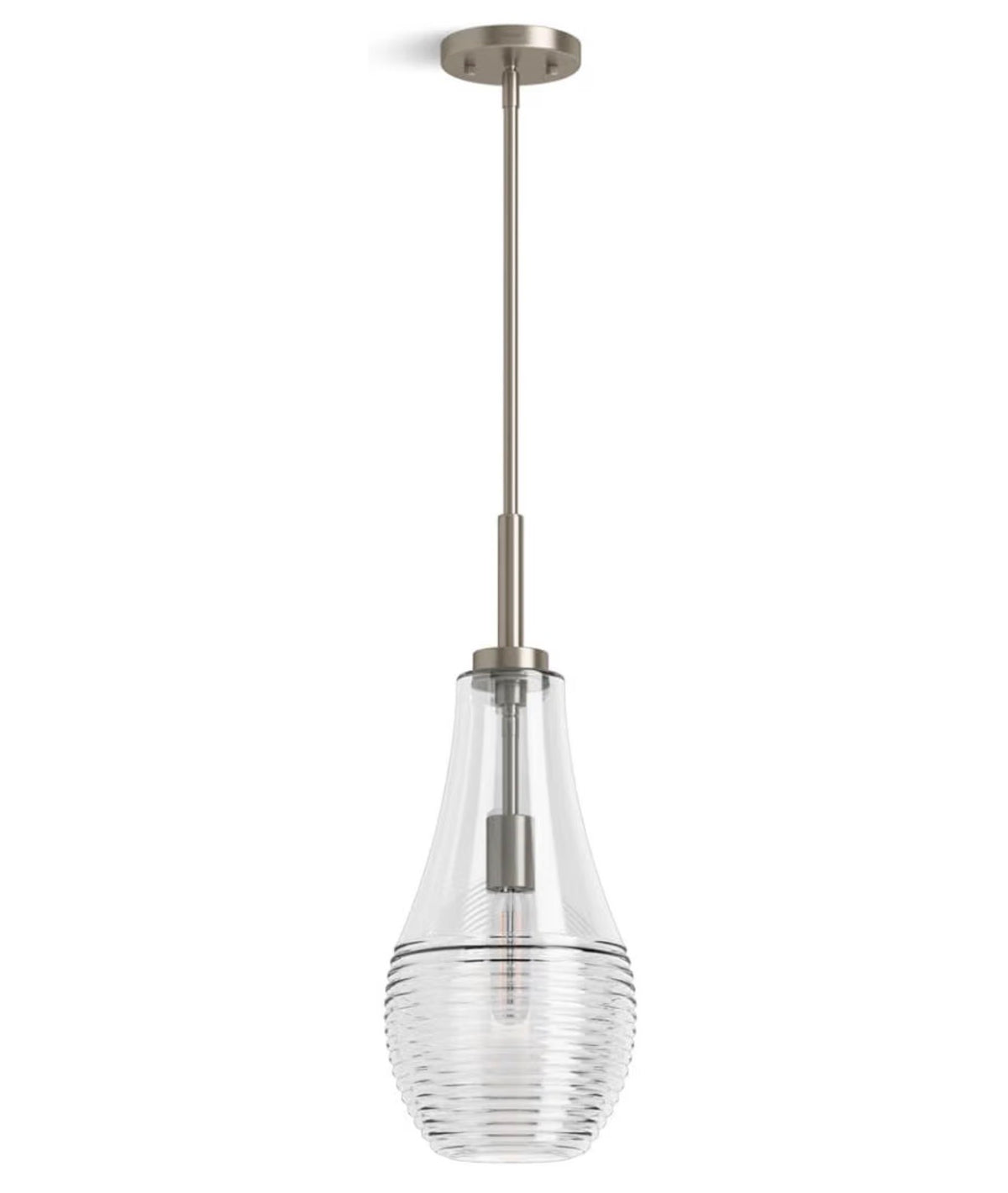 Kohler 42196-PE01-BNL Simplice™ Teardrop 8" Pendant, Brushed Nickel