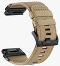 Rugged Nylon Watch Bands for Garmin Fenix 8 51mm / Enduro/Instinct 2X / epix Pro 51mm, Adjustable Sports Wrist Strap with Stainless Steel Clasp for Fenix 7X / 6X /5X, Instinct 3