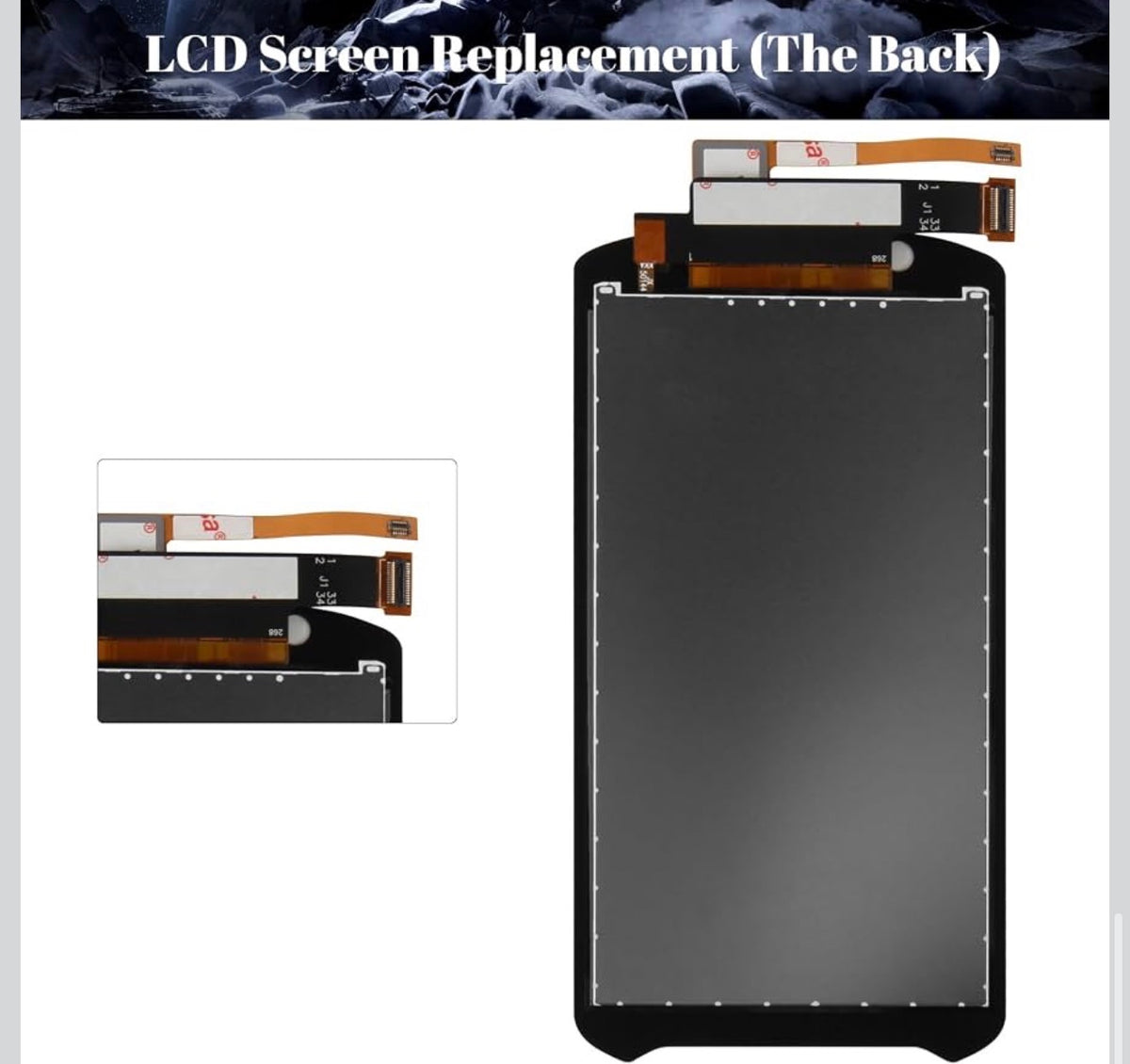 Screen Replacement for Zebra TC57 LCD Digitizer Repair Kits for Zebra TC52/TC57 Touch Screen Display Assembly Replacement TC52X TC520L TC52AX TC57X