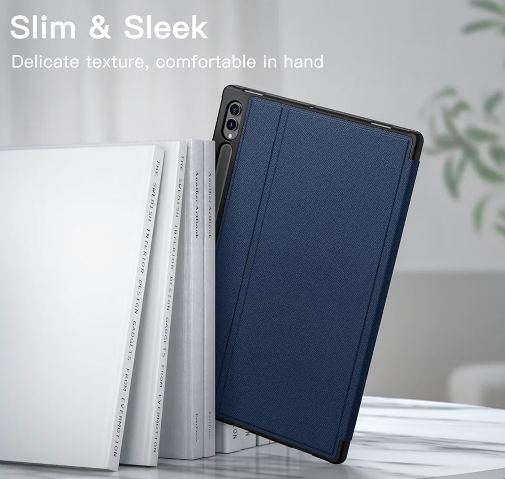 Folio Case for Samsung Galaxy Tab S10 Ultra/S9 Ultra 14.6", Navy
Multi-Angle Stand Cover, S Pen Holder, Slim Protective Cover, Auto Wake/Sleep