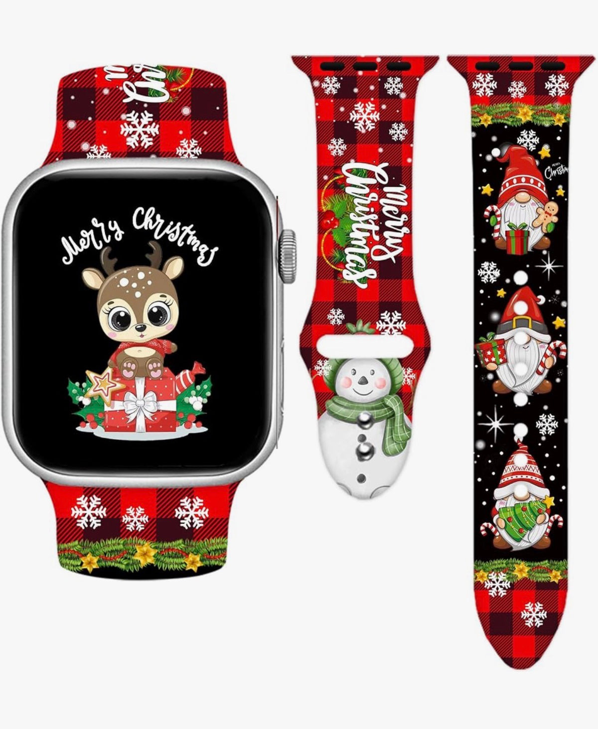 Gnome Holiday / Christmas Watch Band for Apple Watch, Size Small 42/44/45/49mm