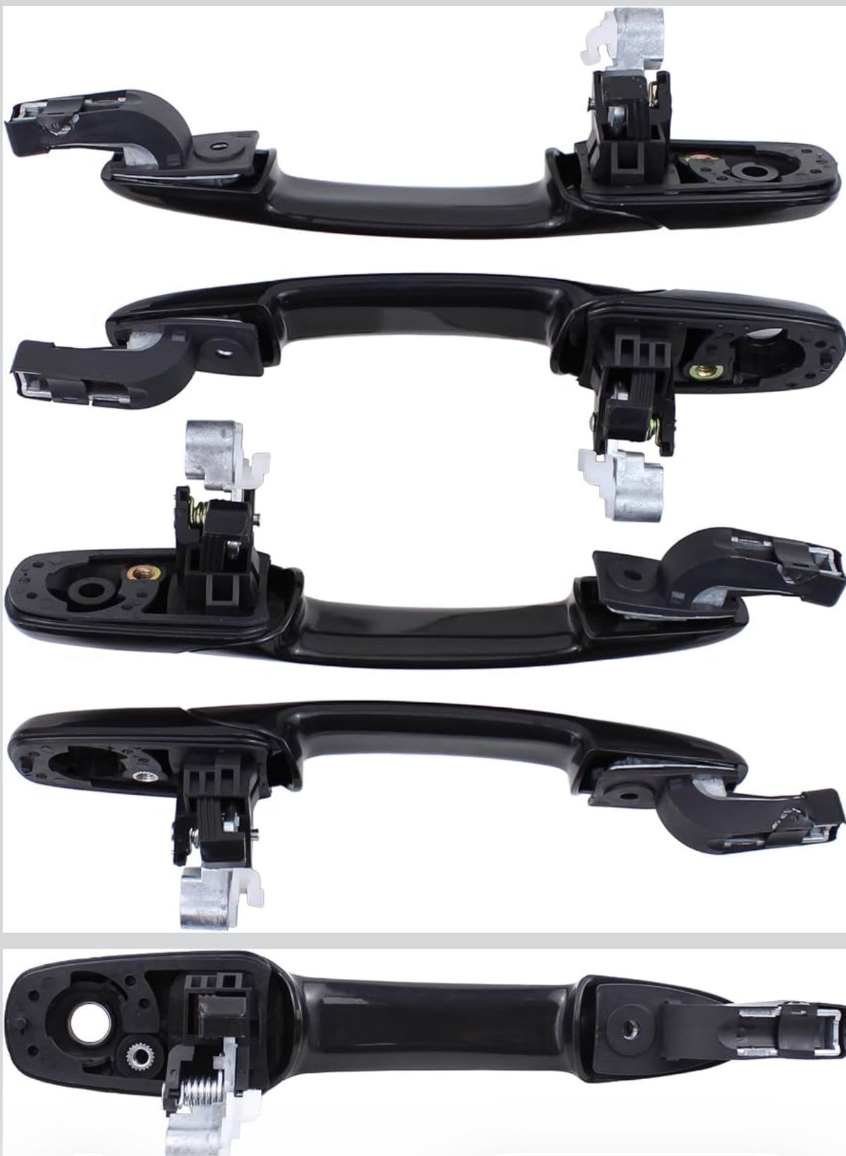 Primed Black Front Rear Left and Right Exterior Door Handles for Mazda 3 2004-2009 6 2003-2008 CX-7 2007-2012 CX-9 2007-2015 RX-8 2004-2008