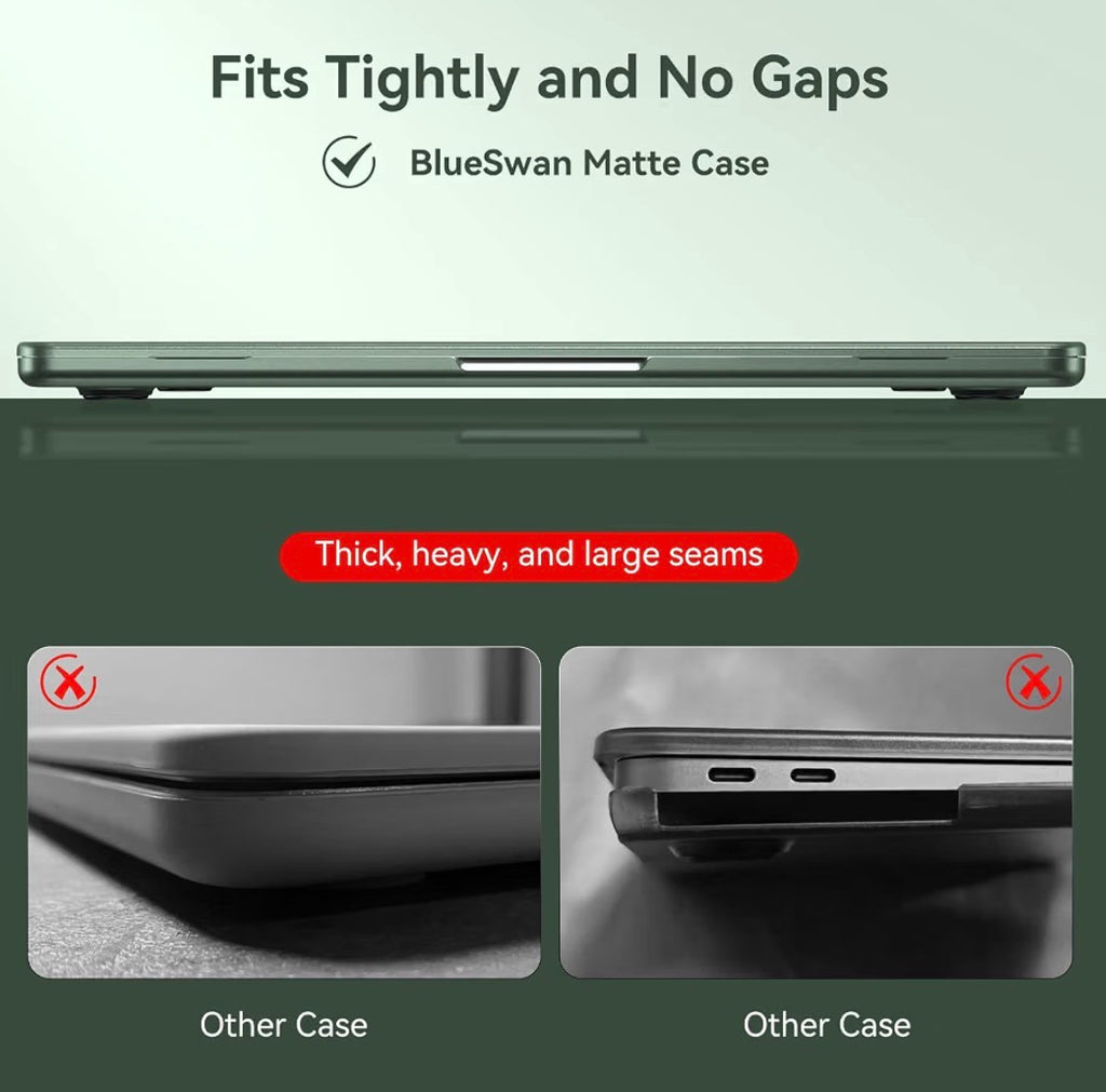 for MacBook Air 13 inch Case, M5 M4 M3 M2 2026-2022 Laptop Cover
A3449 A3240 A3113 A2681, 100% Match Official Color, Snap-On Design, Anti-Scratch, Air 13.6 Protective Hard Shell, Green