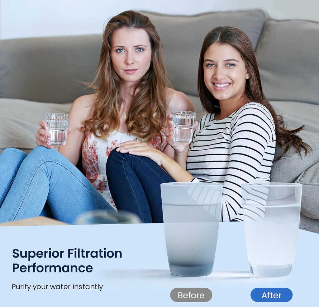 GLACIER FRESH - EDR3RXD1 Water Filter, Compatible With 4396841, 2 PACK