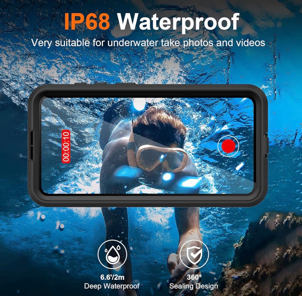 for Samsung Galaxy S26 Case Waterproof, Galaxy S26 Case with Built-in Screen & Lens Protector, Shockproof Full Body Protection Phone Case, Compatible with MagSafe/Wireless Charging, Black