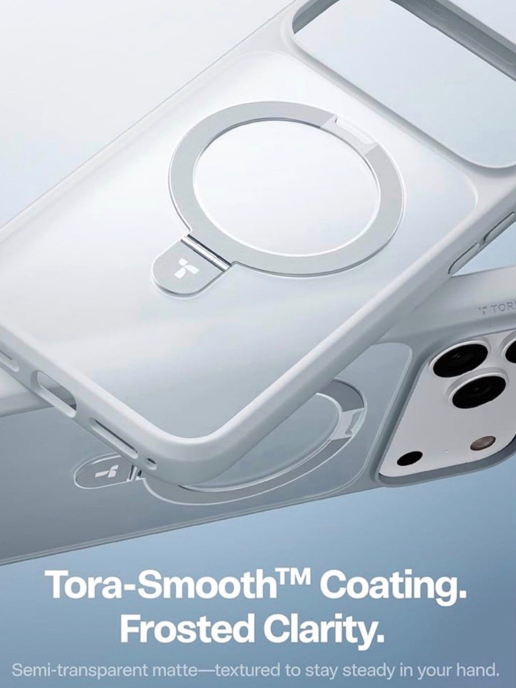 TORRAS for iPhone 17 Pro Case Magnetic Stand, 4X Military Drop Protection
Fit for MagSafe, Camera Control, Slim Phone Case for iPhone 17 Pro with Kickstand, Translucent Matte Cover 6.3" Silver Gray