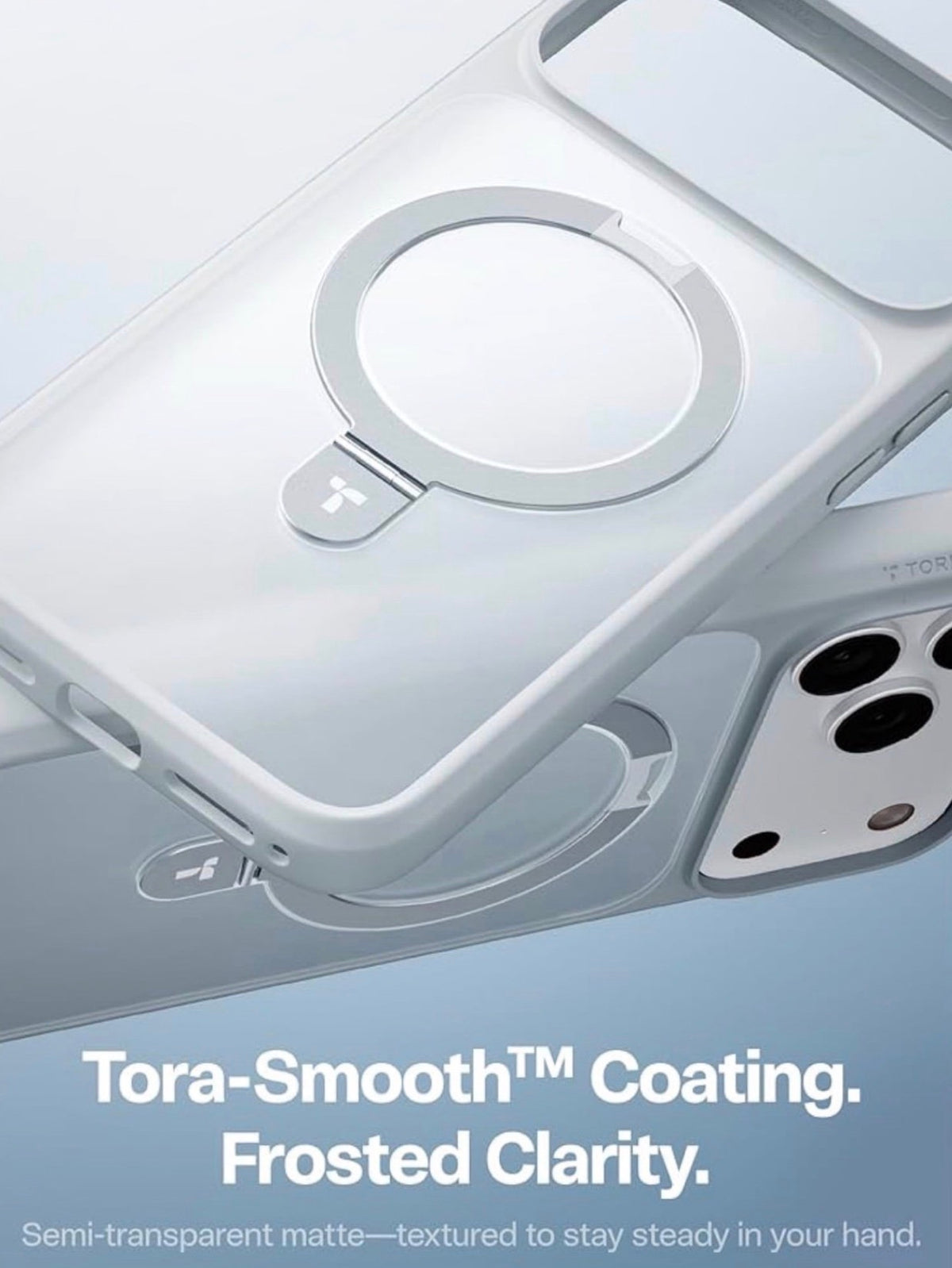 TORRAS for iPhone 17 Pro Case Magnetic Stand, 4X Military Drop Protection
Fit for MagSafe, Camera Control, Slim Phone Case for iPhone 17 Pro with Kickstand, Translucent Matte Cover 6.3" Silver Gray