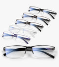 Gaoye Executive Style Reading Glasses Men - Durable Readers with Blue Light Filtering- Comfortable Fit with TR90 Frames - 6 Pack, 2.0x