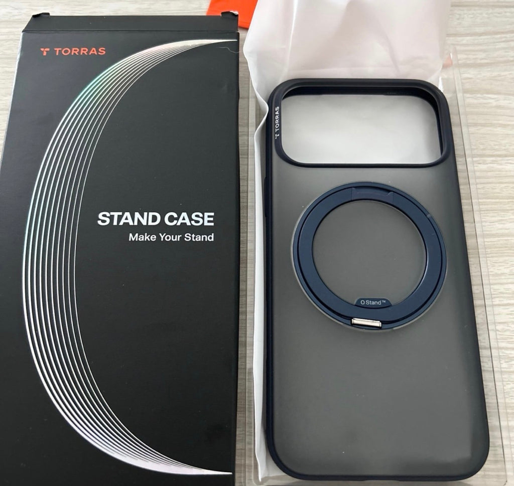 TORRAS for iPhone 17 Pro Max Case, 360 Magnetic Stand, O3 Fitness Series
[Fit for MagSafe] [4X Military-Grade Protection] Slim Case for iPhone 17 Pro Max phone case, 6.9", Translucent Deep Blue