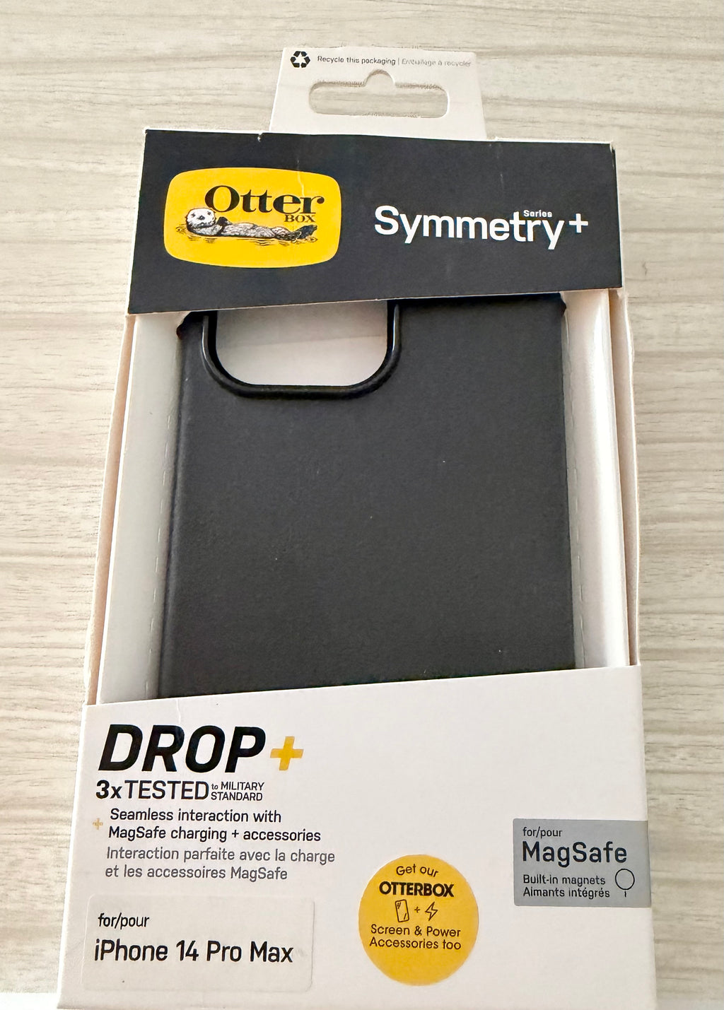 OtterBox Symmetry Series+ Case with Magsafe for iPhone 14 PRO MAX (ONLY) - (Black)