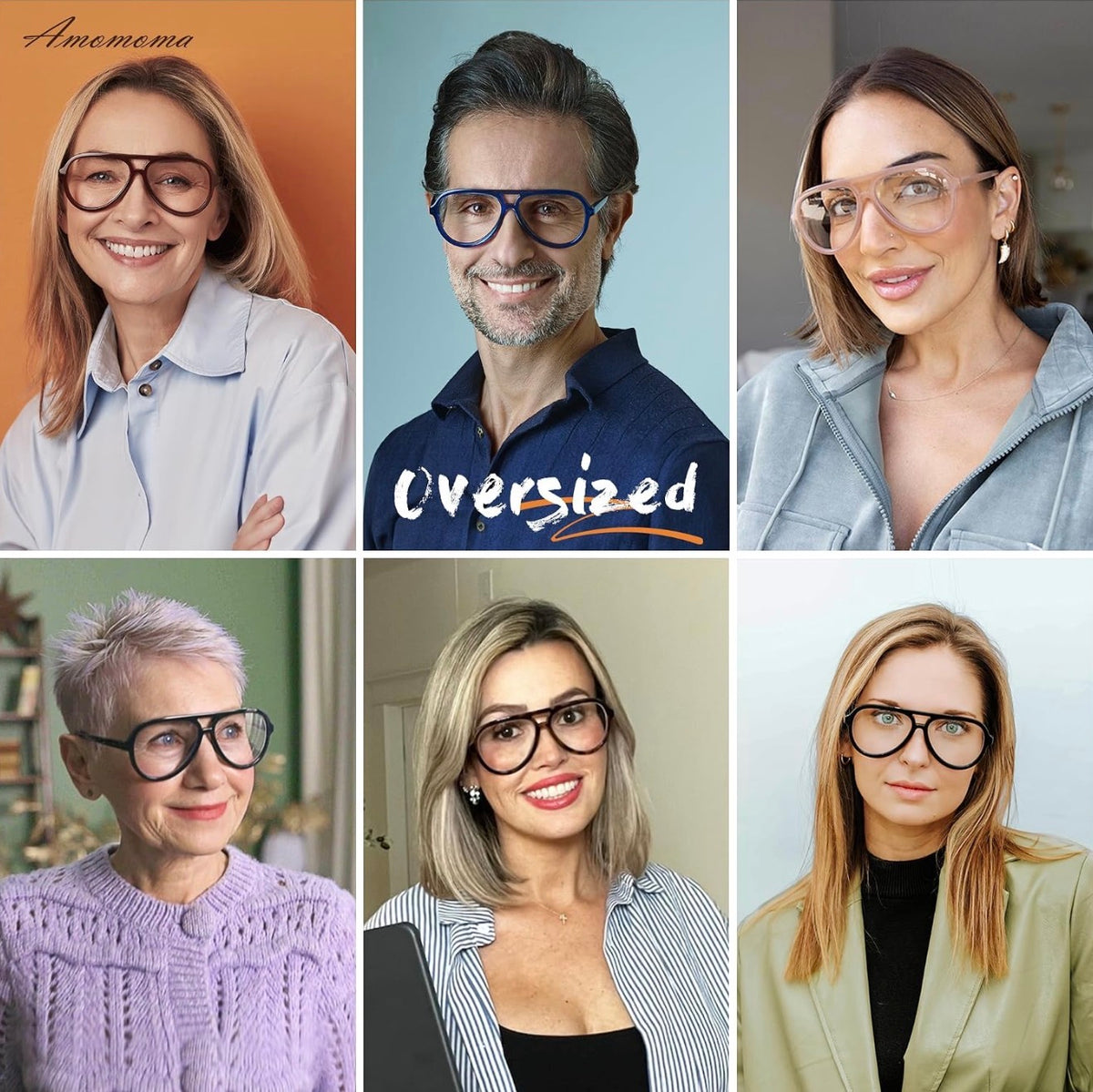 3 Pack, Retro Oversized Aviator Reading Glasses for Women Men,Classic Large Reader Blue Light Computer Frame AM6111, 2.5 x
