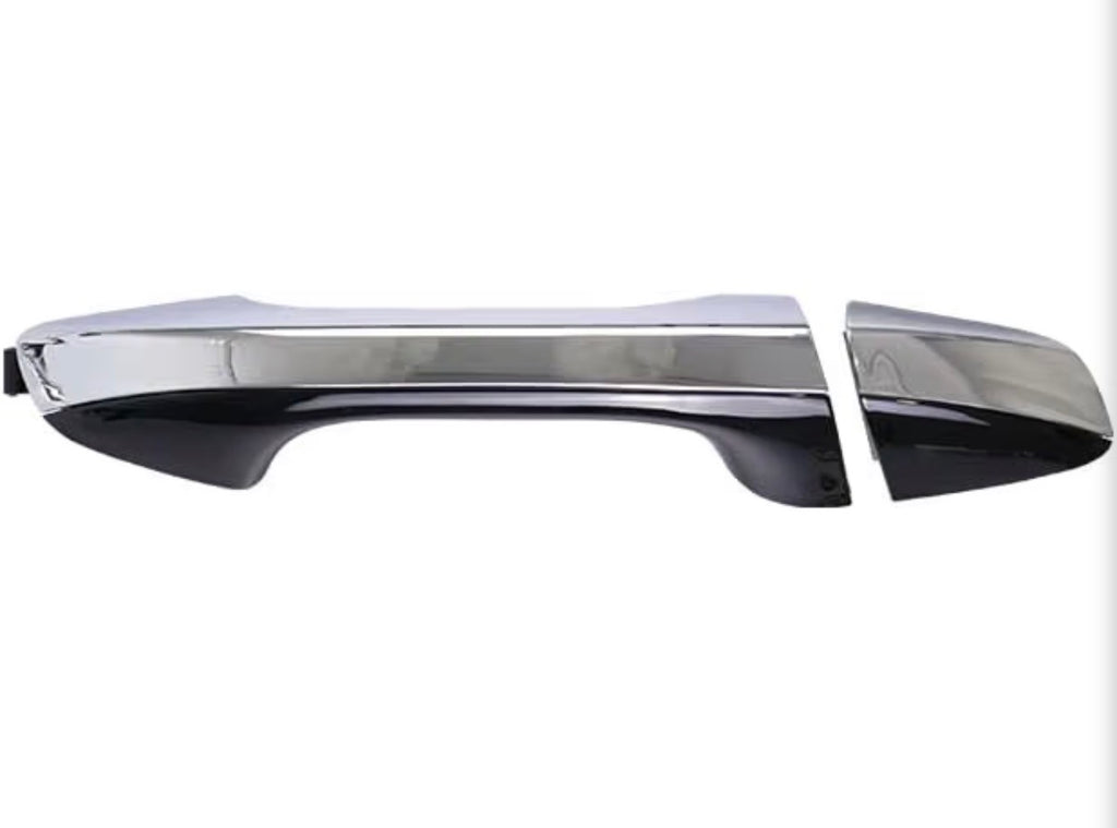 Rear Right Exterior Door Handle Chrome with Black Painted Compatible with Kia Optima 2016-2019