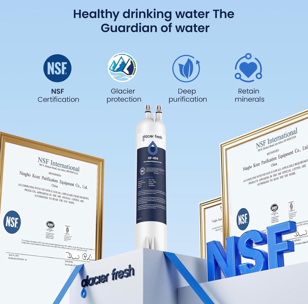 GLACIER FRESH - EDR3RXD1 Water Filter, Compatible With 4396841, 2 PACK