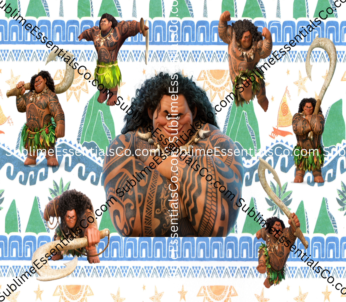 Moana Maui "The Muscle" Digital Download - PNG & JPEG Format