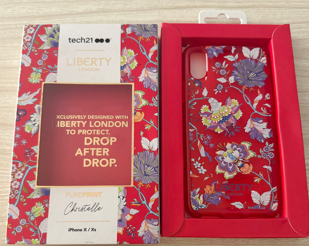 tech21 Pure Print Liberty London Christelle iPhone X/Xs Max - Red