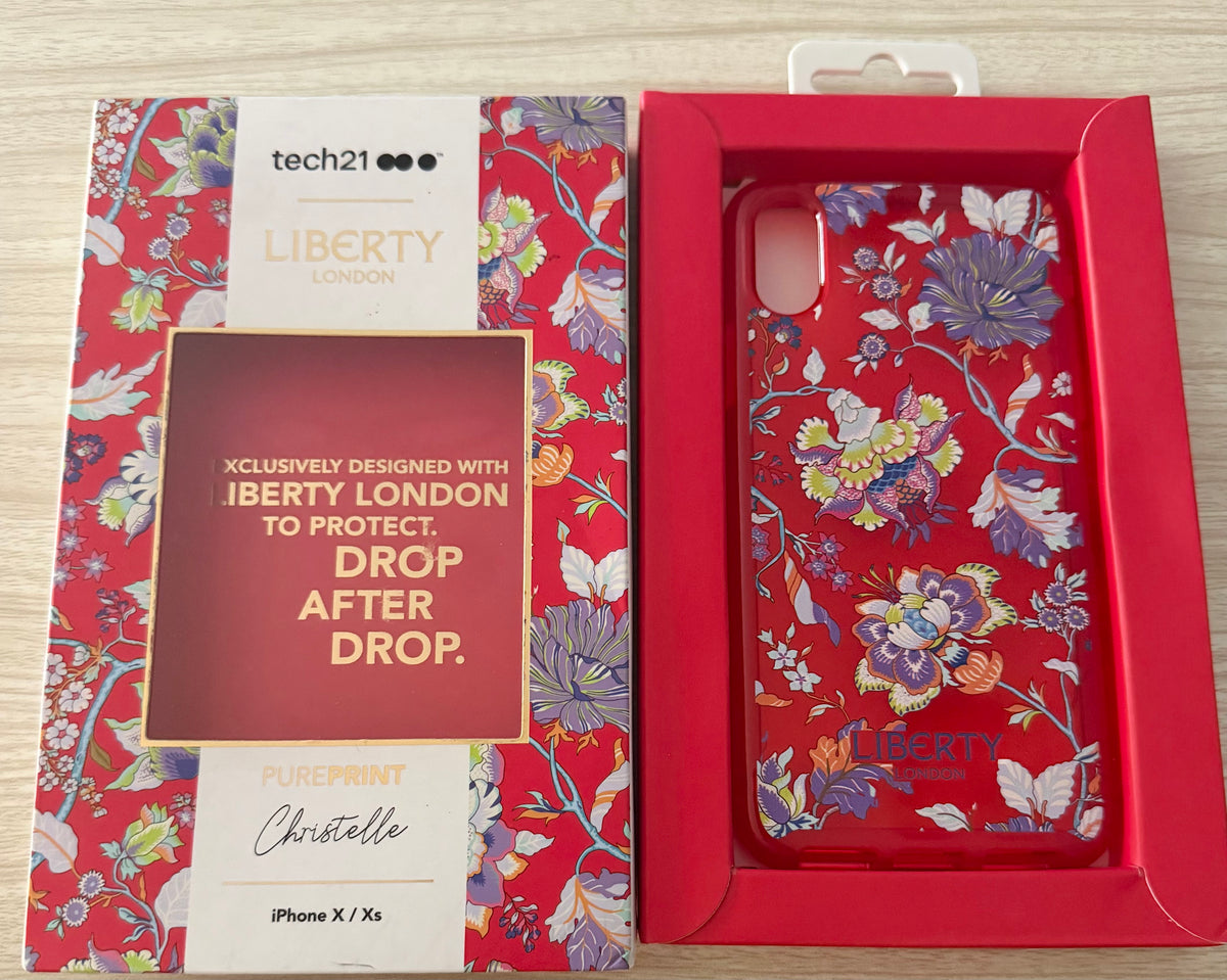 tech21 Pure Print Liberty London Christelle iPhone X/Xs Max - Red