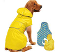 Dog Raincoat Waterproof Dog Rain Jacket - Size Small, Reversible Dog Rain Coat, Adjustable Dog Poncho with Leash Hole/Reflective Stripe Hooded Snowproof Dog Clothes for Small Dogs