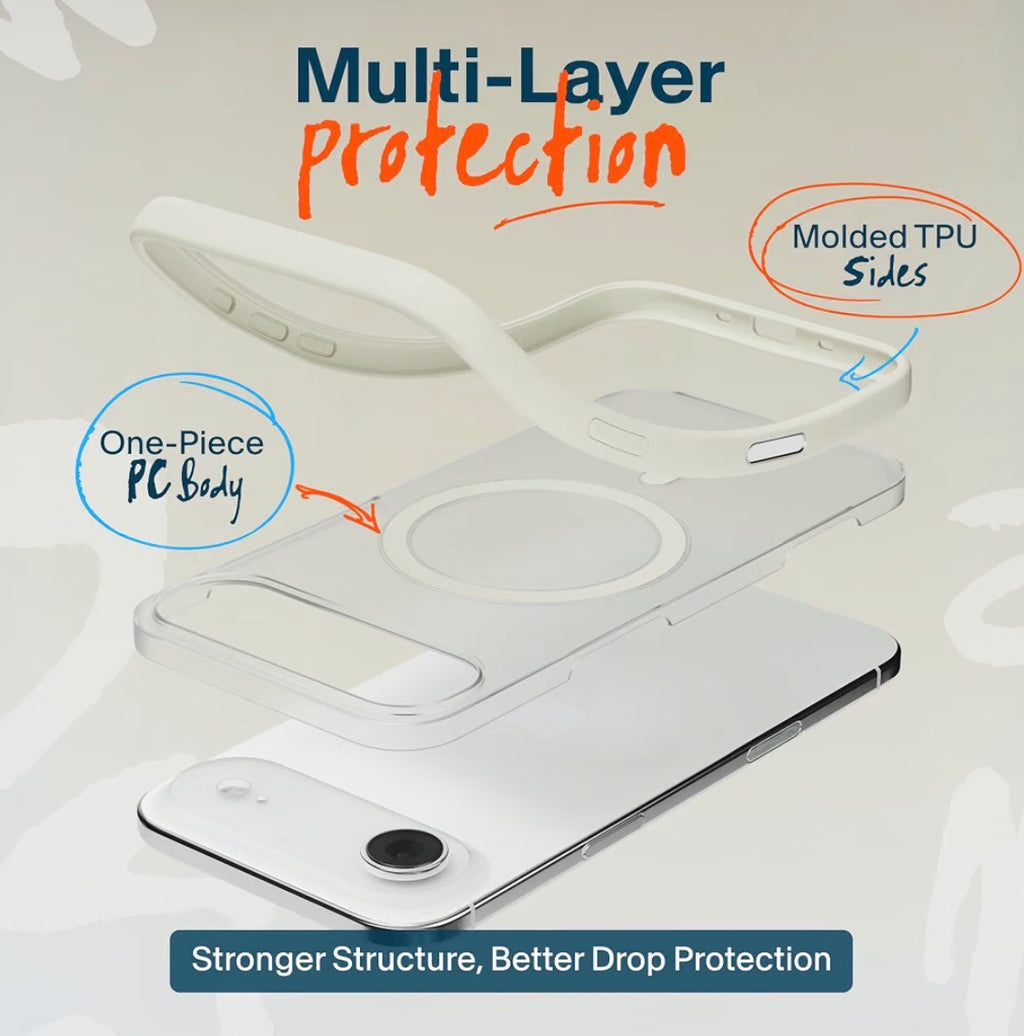 for iPhone 17 Case, Compatible with MagSafe, Slim Hard Shell Clear Matte Phone Case, Anti-Yellowing & Anti-Fingerprint Frosted Finish, with Camera Control Button (Copy)