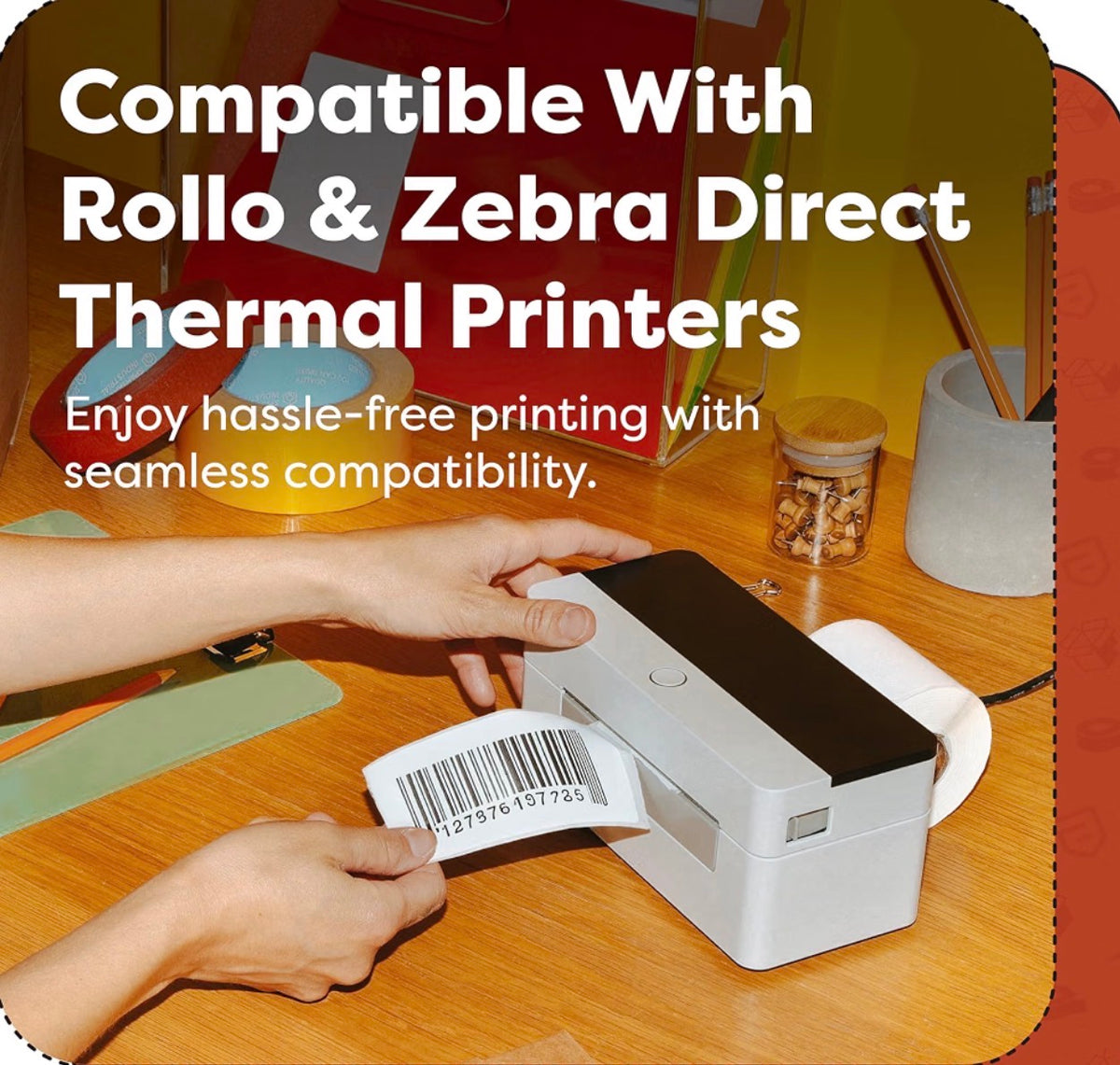 2” X 6" Direct Thermal Labels (3000 Count, 12 Rolls) Long Thermal Barcode Labels for Inventory - Compatible With Zebra and Rollo Printers - Aegis Adhesives