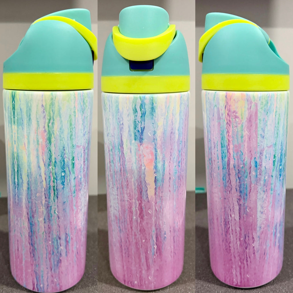 Stainless Steel Tumbler - "Neon Ombre" - 18 Size & Lid Options from 14 to 40 oz