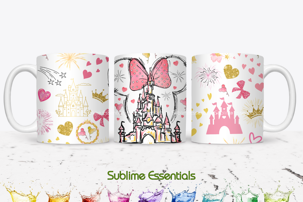 Disney Castle "Pink Dreams" Digital Download - PNG & JPEG Format (Copy)