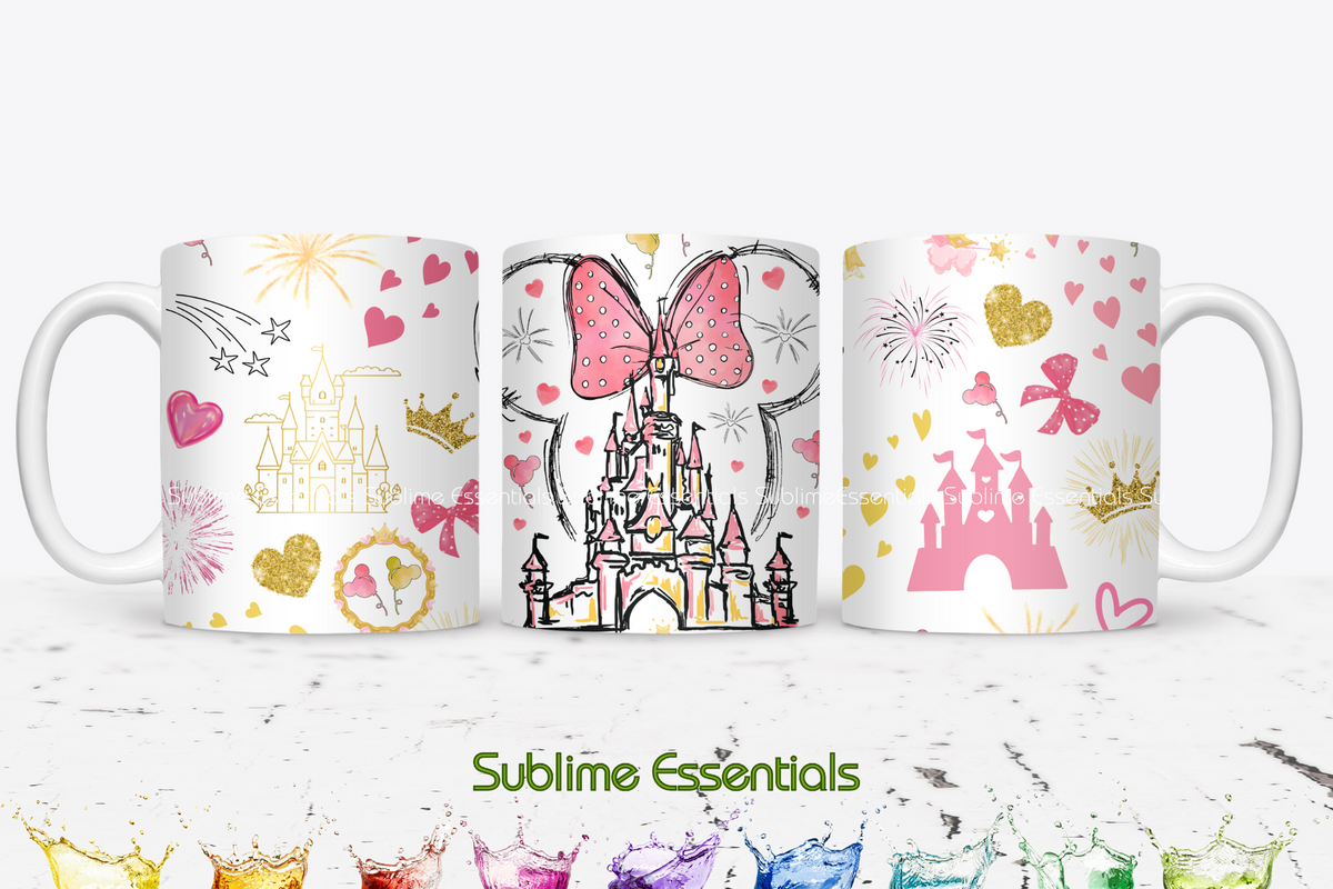 Disney Castle "Pink Dreams" Digital Download - PNG & JPEG Format (Copy)
