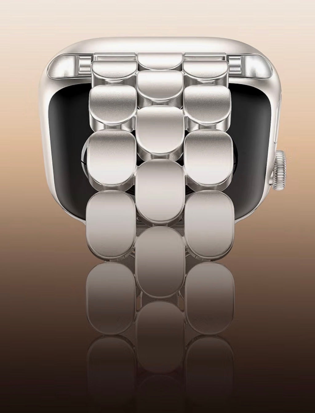 Stainless Steel Bracelet Compatible with Apple Watch Band 38/40/41/42mm Designer Elegant Metal Women Replacement Bracelet for iWatch Series 10/11