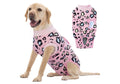 Size XL - Dog Recovery Suit Onesie for Post-Surgery - Pink Leopard Print