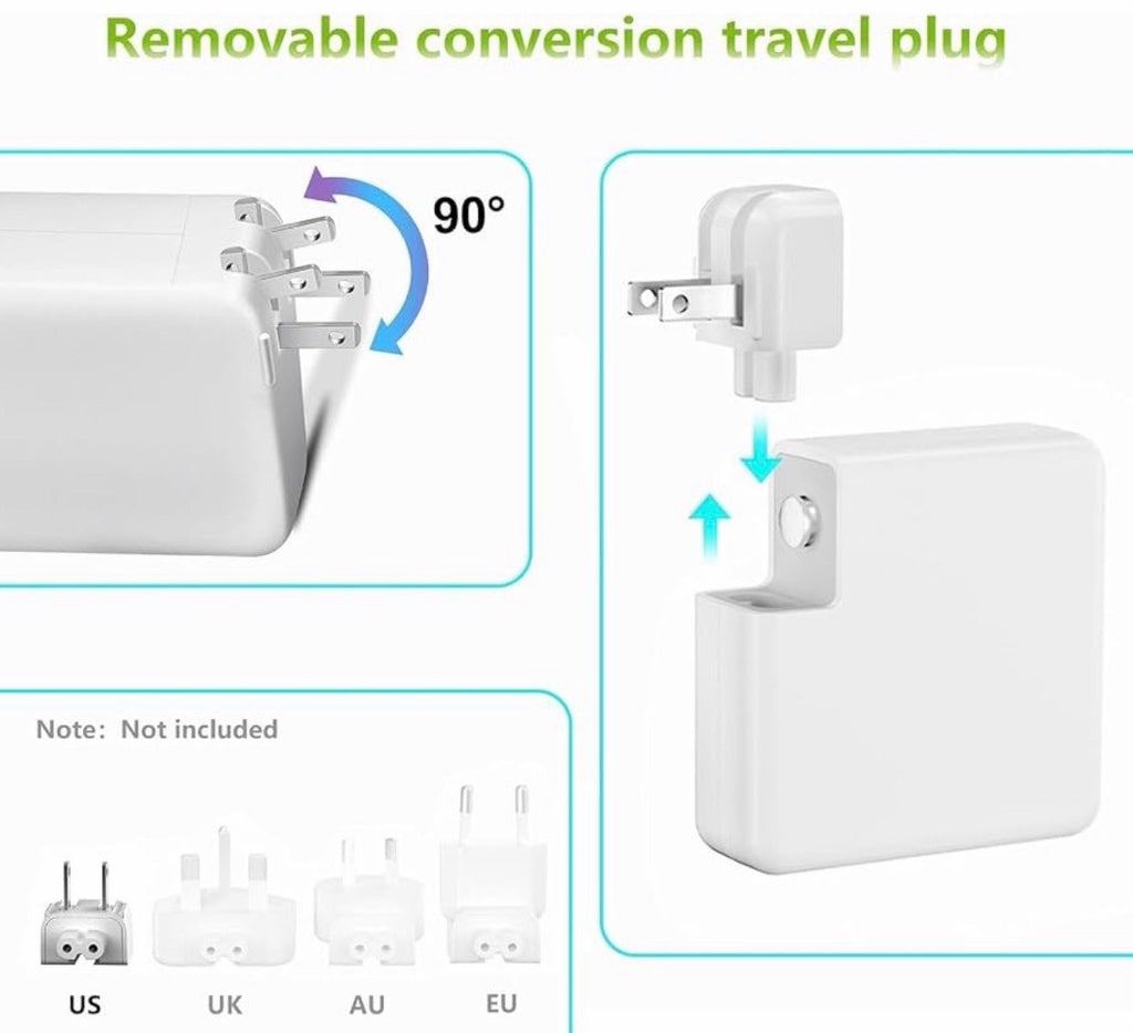 60W L-Tip Mag 1 Charger Power Adaptor for 13” Mac Book Pro Prior to Mid-2012