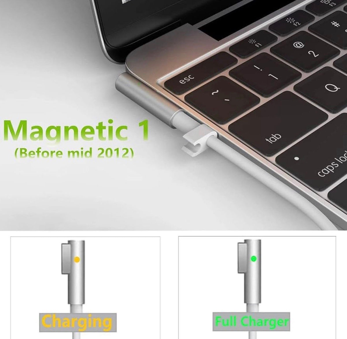 60W L-Tip Mag 1 Charger Power Adaptor for 13” Mac Book Pro Prior to Mid-2012