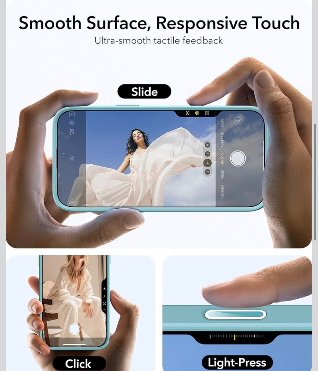 ESR - Magsafe Phone Case for iPhone 16+ Plus - Clear w/Green/Blue